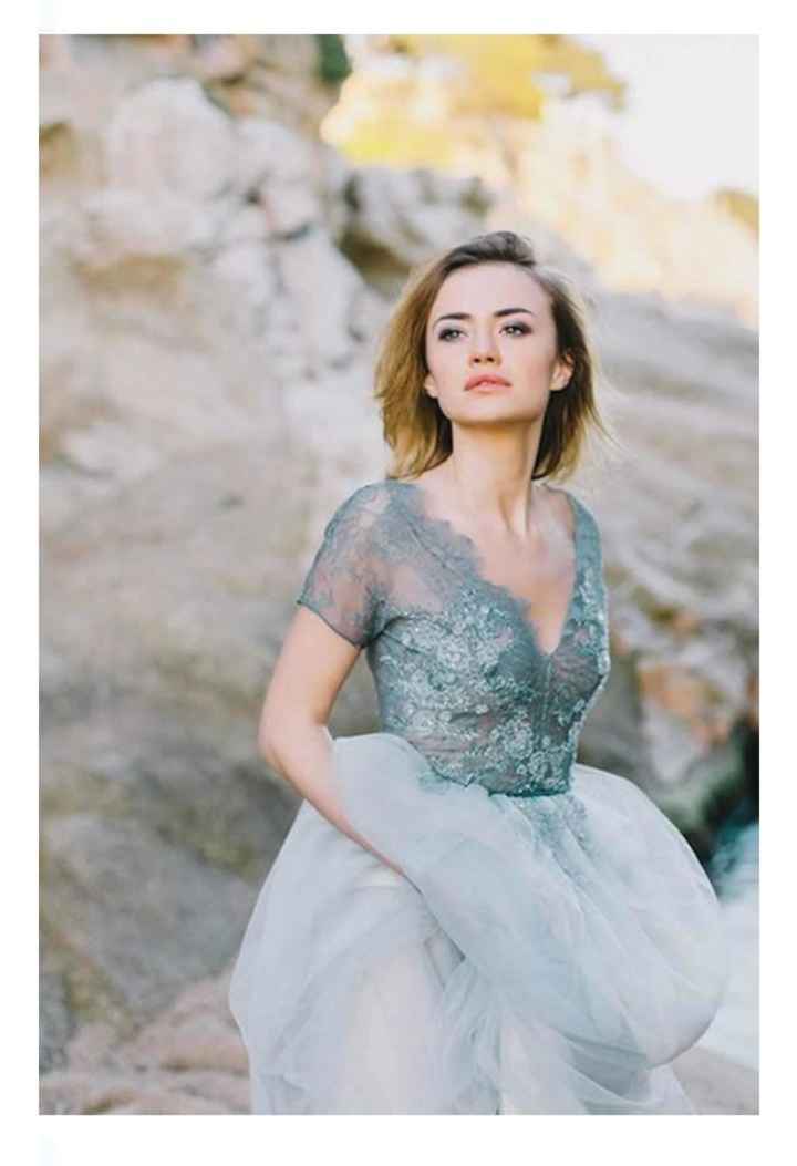 Vestidos de novia en color azul 💙 - 22