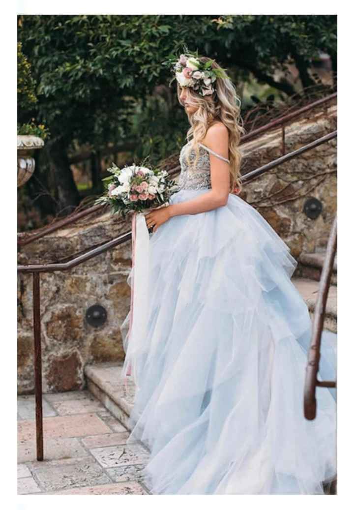 Vestidos de novia en color azul 💙 - 27
