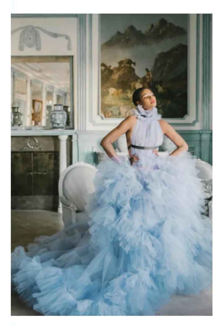 Vestidos de novia en color azul 💙 - 31