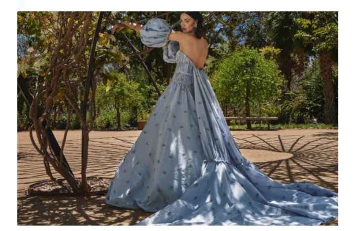 Vestidos de novia en color azul 💙 - 34