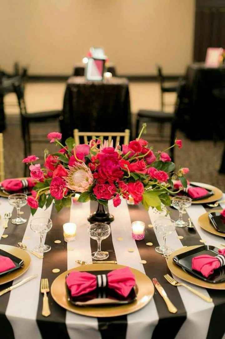 Tu boda con rayas y color fucsia - 13