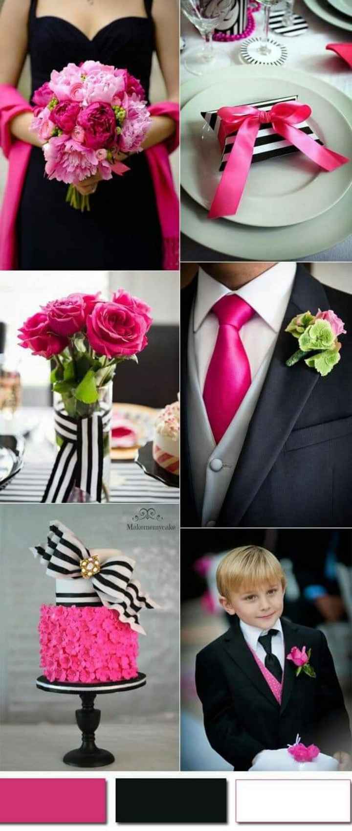 Tu boda con rayas y color fucsia - 14