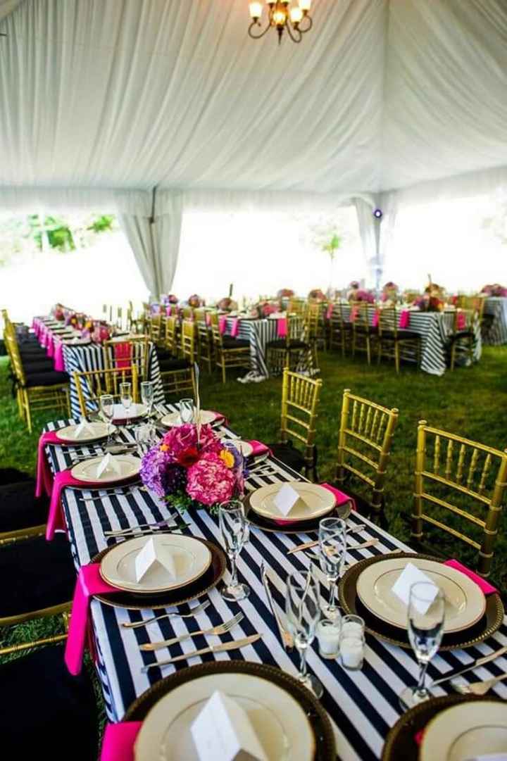 Tu boda con rayas y color fucsia - 17