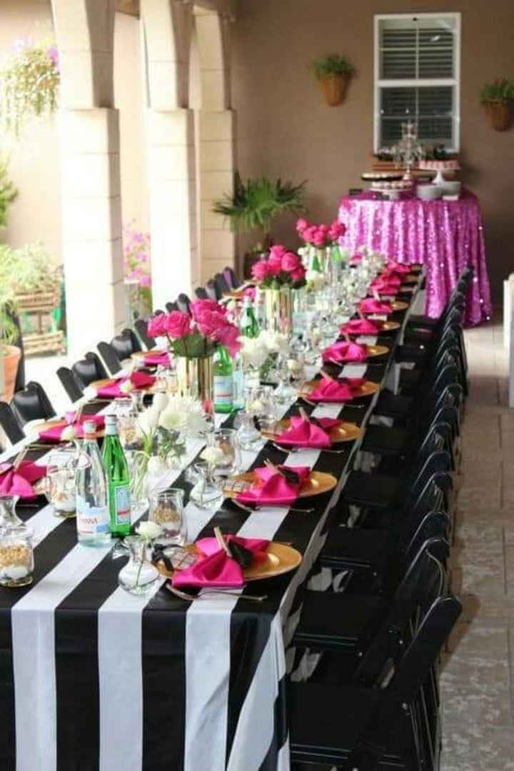 Tu boda con rayas y color fucsia - 19