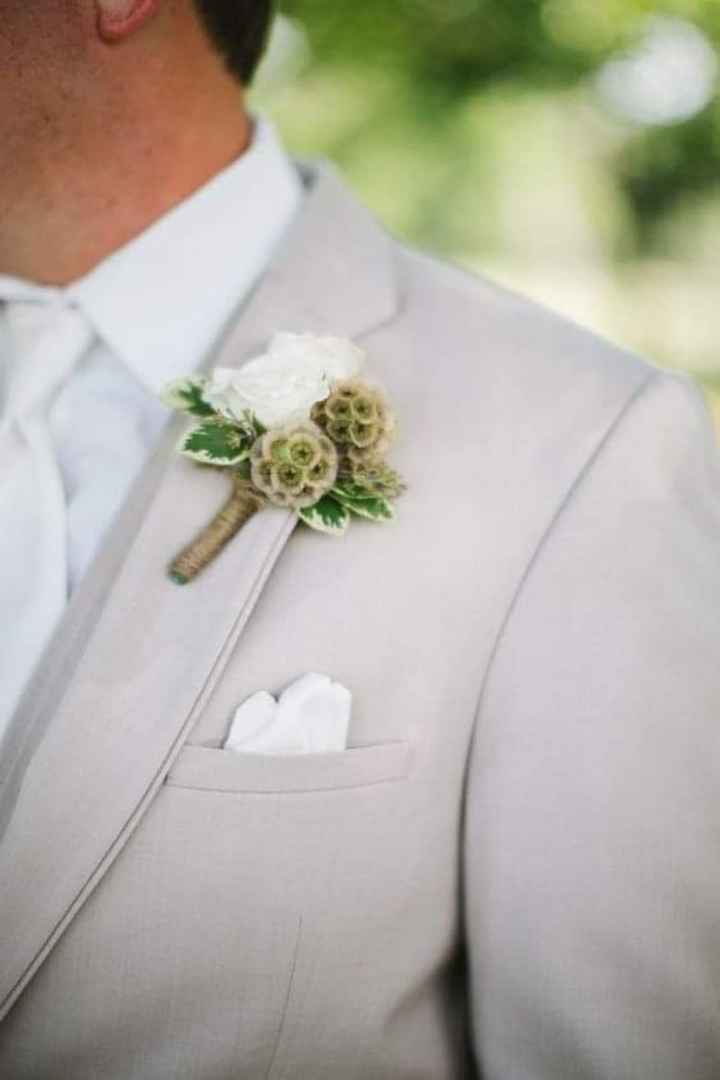 Flor scabiosa en tu boutonniere - 2
