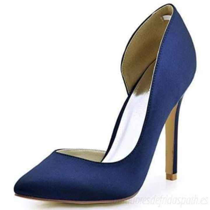 Zapatos para novias en azul rey - 7