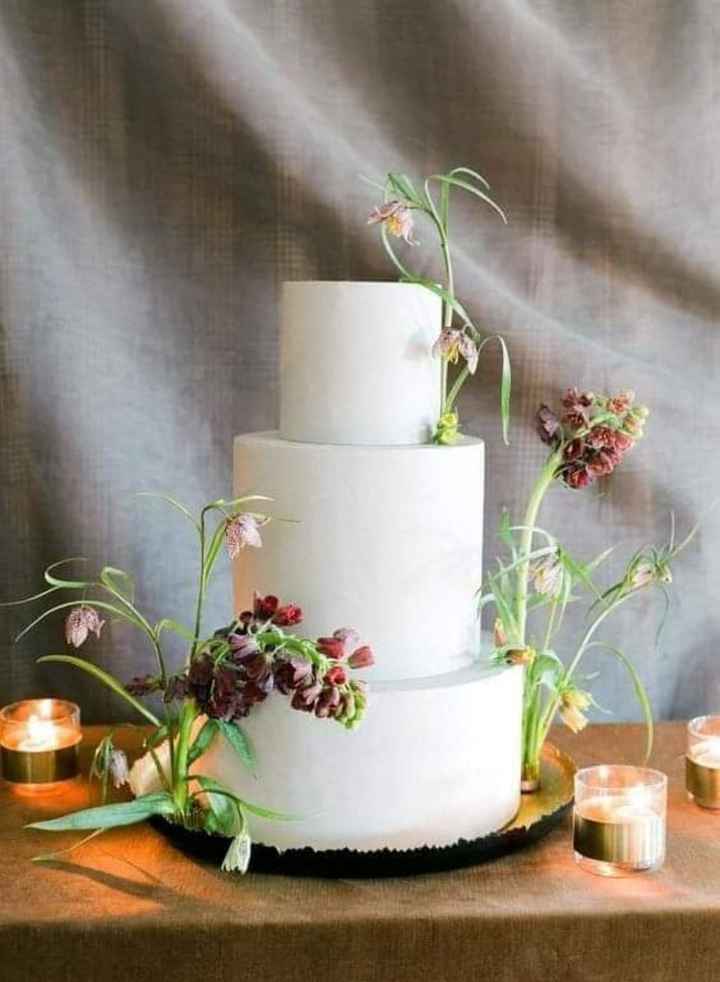 Pasteles con flores plantadas - 1