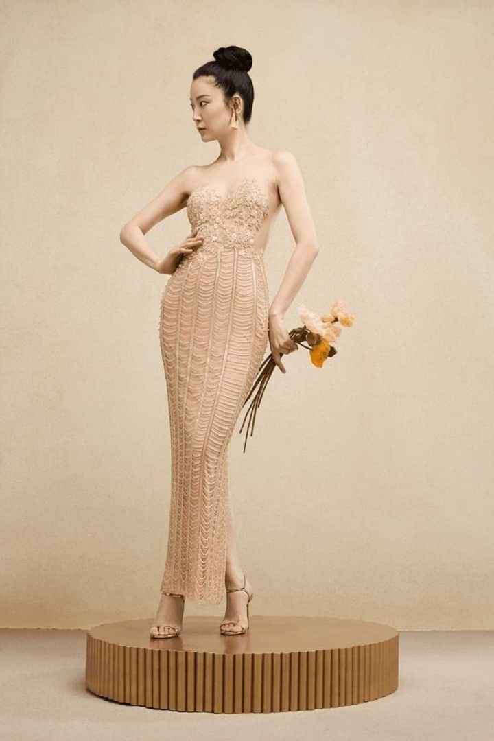 Tendencia 2024: vestido de novia en dorado - 1