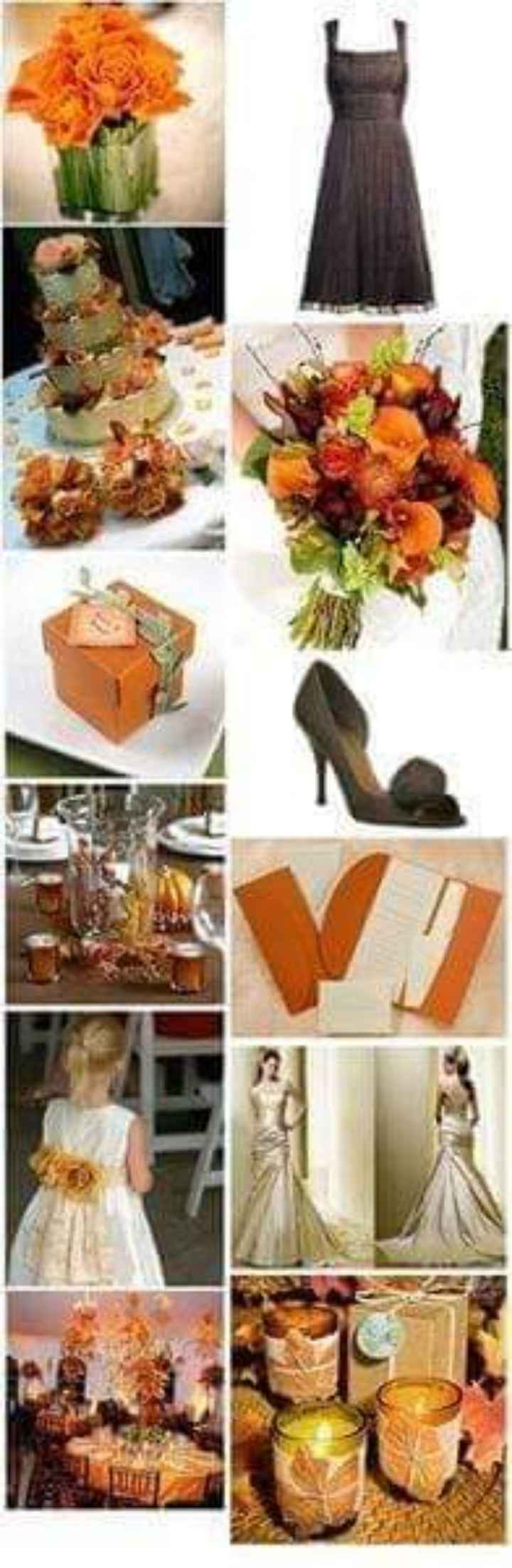 Otoño:boda en color naranja y chocolate 🧡🤎🍁 - 13