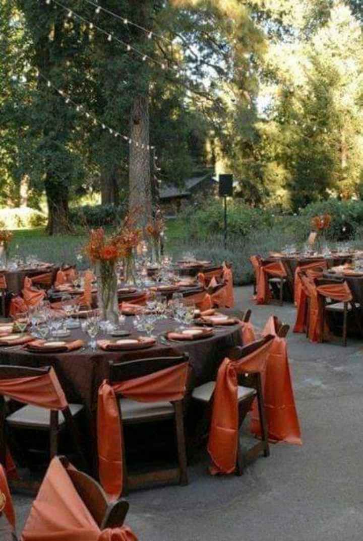 Otoño:boda en color naranja y chocolate 🧡🤎🍁 - 17
