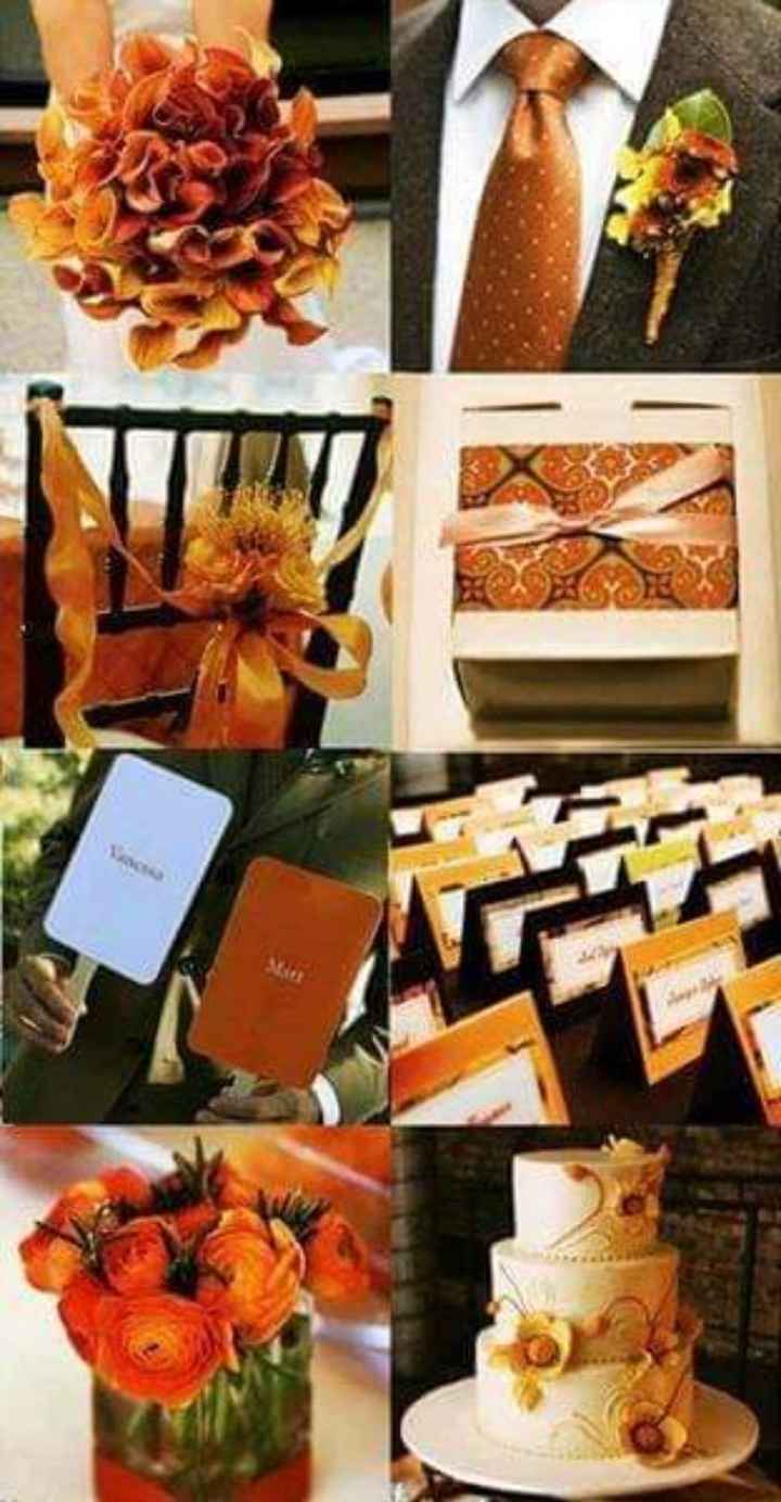 Otoño:boda en color naranja y chocolate 🧡🤎🍁 - 20