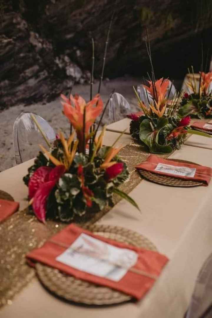 Centros de mesa estilo tropical 🌴 - 1