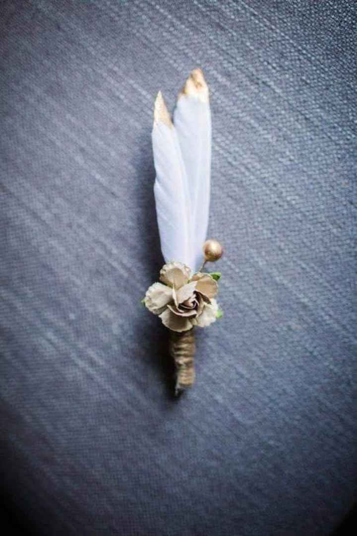 Boutonniere con estilo bohemio - 2