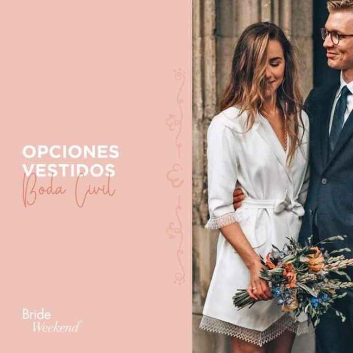 Boda civil: lindos vestidos - 1