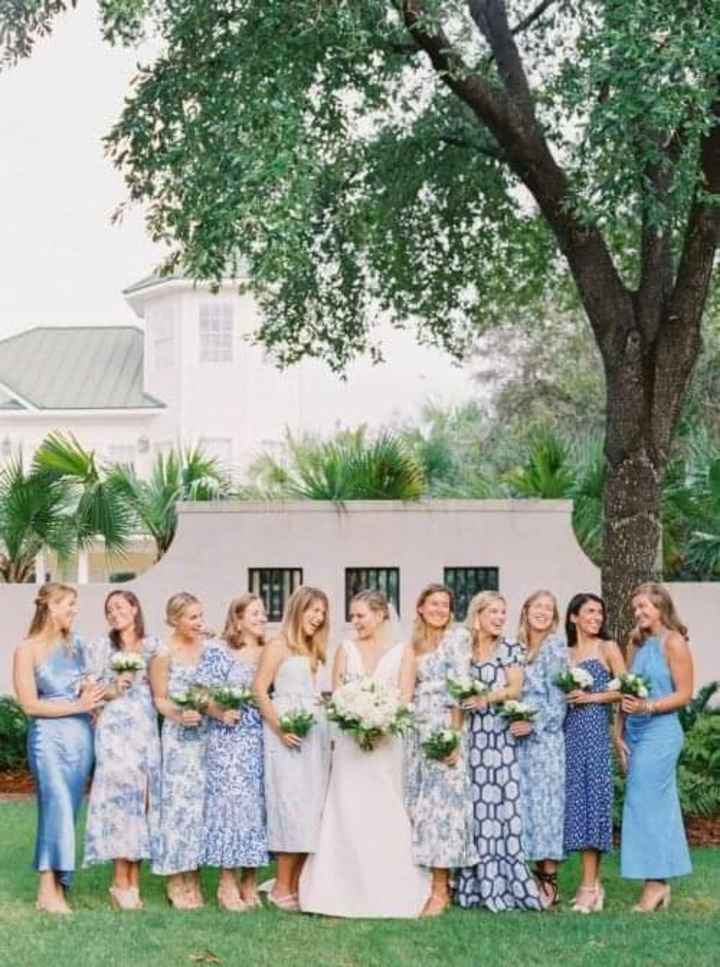 Damas de honor: vestidos lisos y estampados - 2