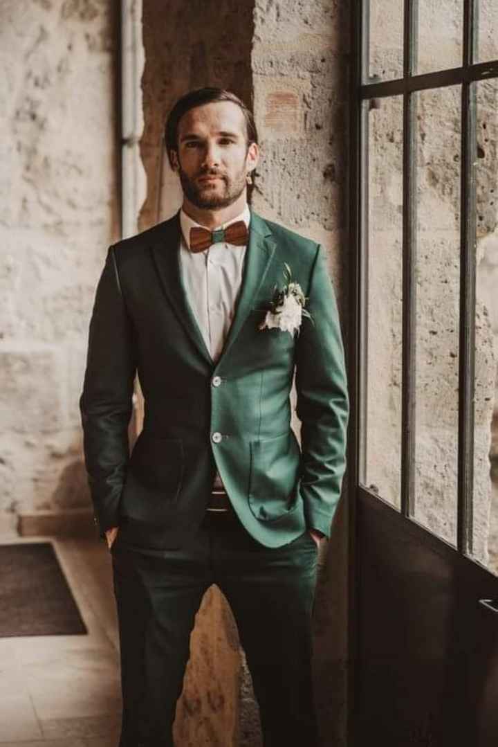 Trajes de novio cheap color verde