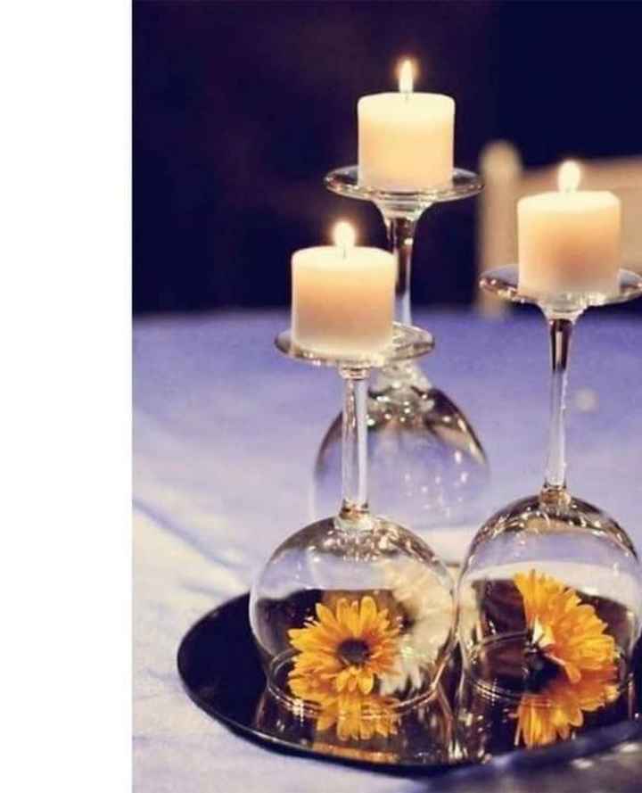 Centros de mesa con copas 🍸 - 3