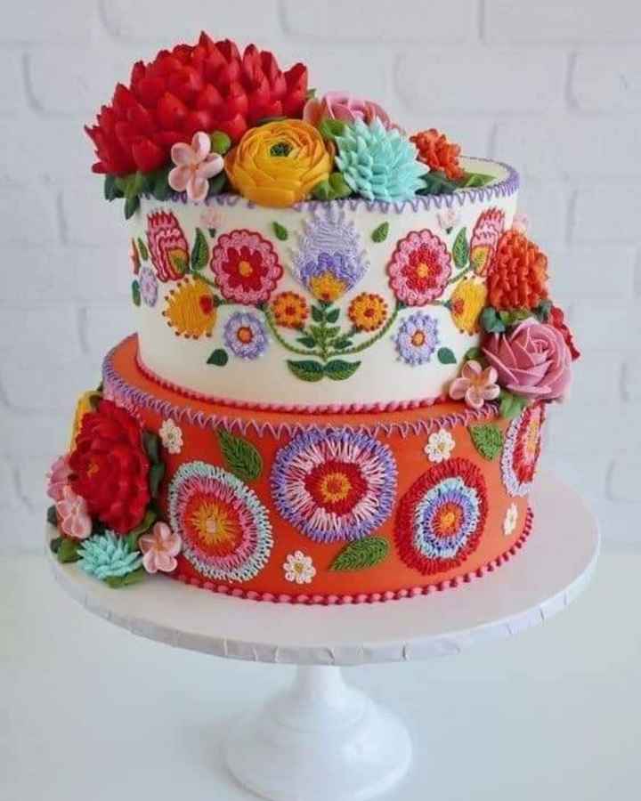 Temática mexicana: pasteles con un toque de bordado 🇲🇽 - 2