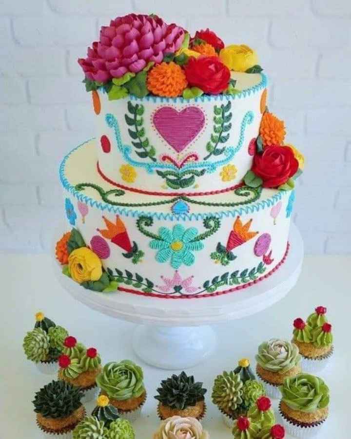 Temática mexicana: pasteles con un toque de bordado 🇲🇽 - 4