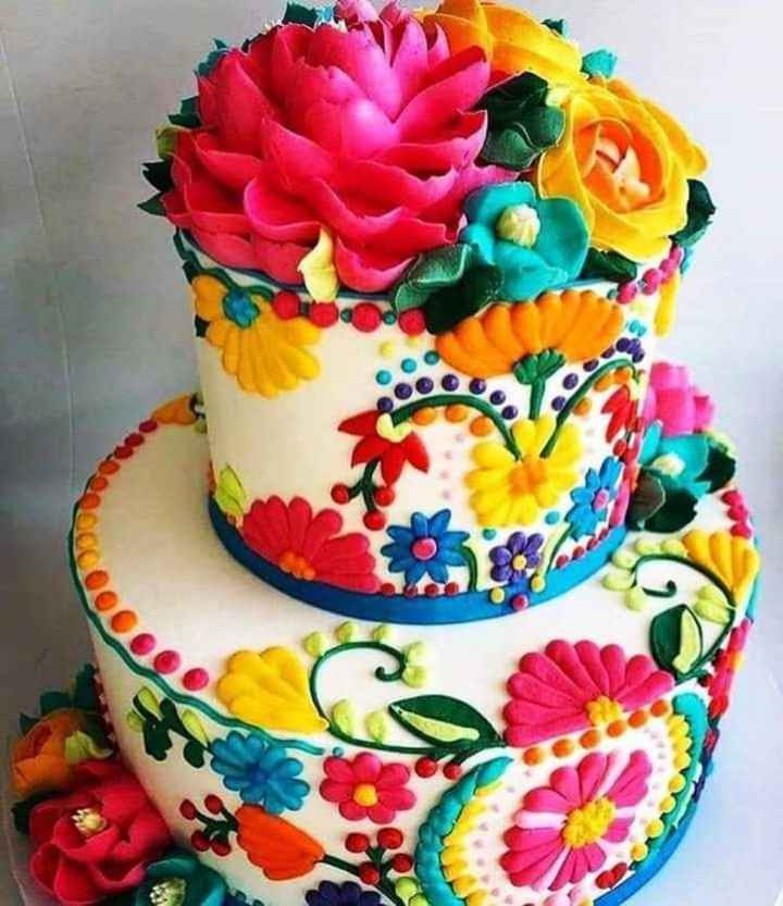 Temática mexicana: pasteles con un toque de bordado 🇲🇽 - 8