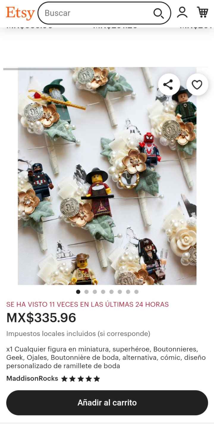 Muñecos de Lego en el boutonniere - 1
