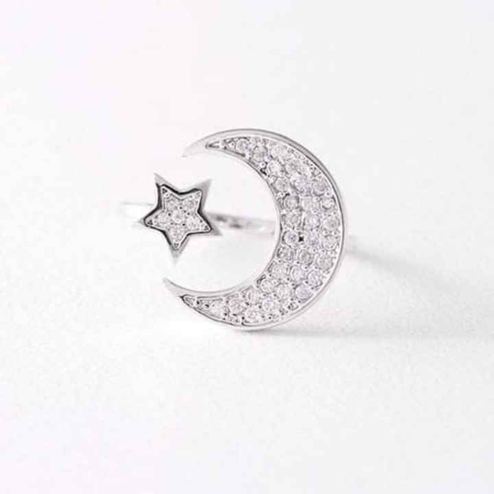 Anillo de compromiso con luna y estrella 💍🌜🌟 - 1