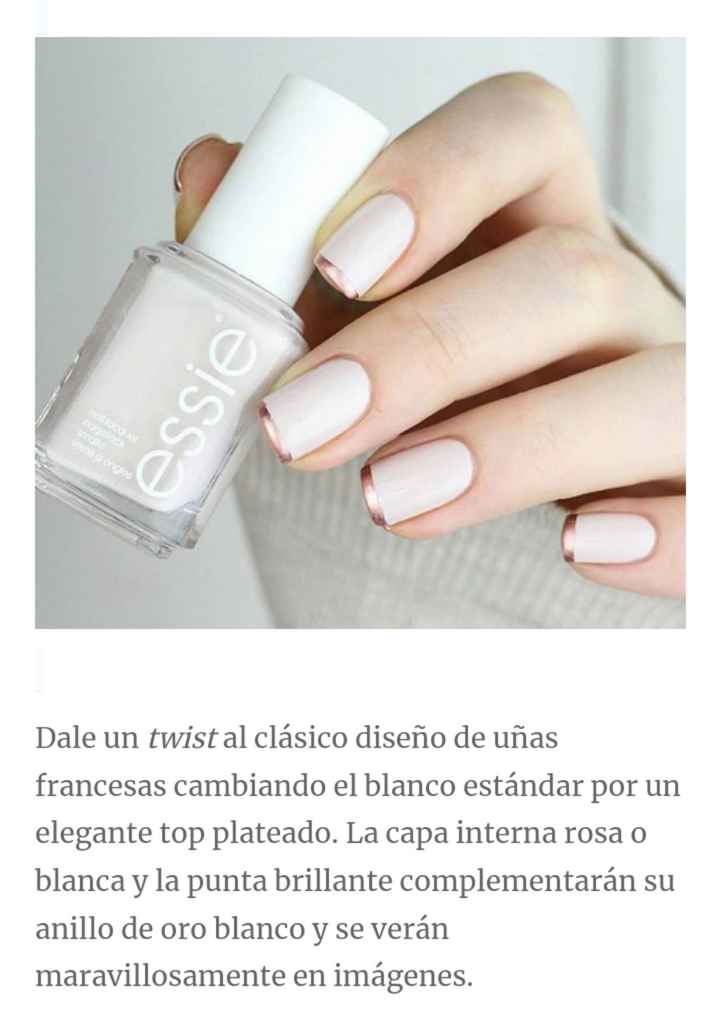 Uñas:lindos diseños para asombrar el día de tu boda - 3