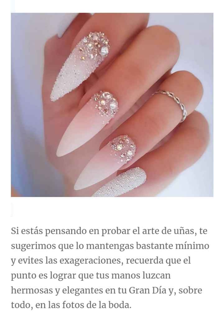 Uñas:lindos diseños para asombrar el día de tu boda - 9