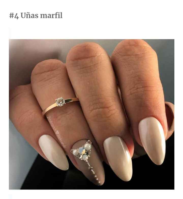 Uñas:lindos diseños para asombrar el día de tu boda - 10