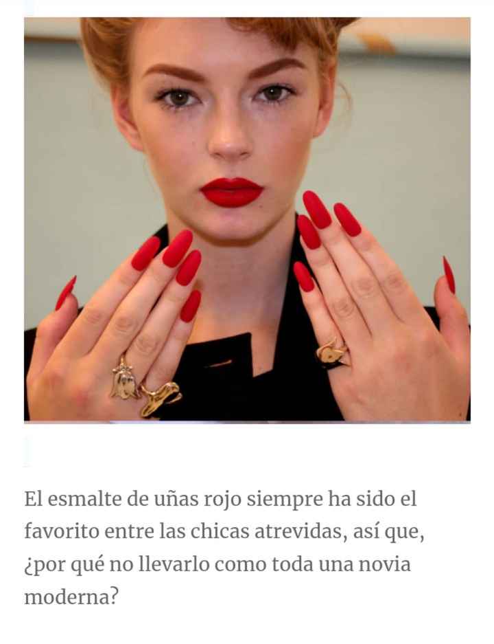 Uñas:lindos diseños para asombrar el día de tu boda - 15