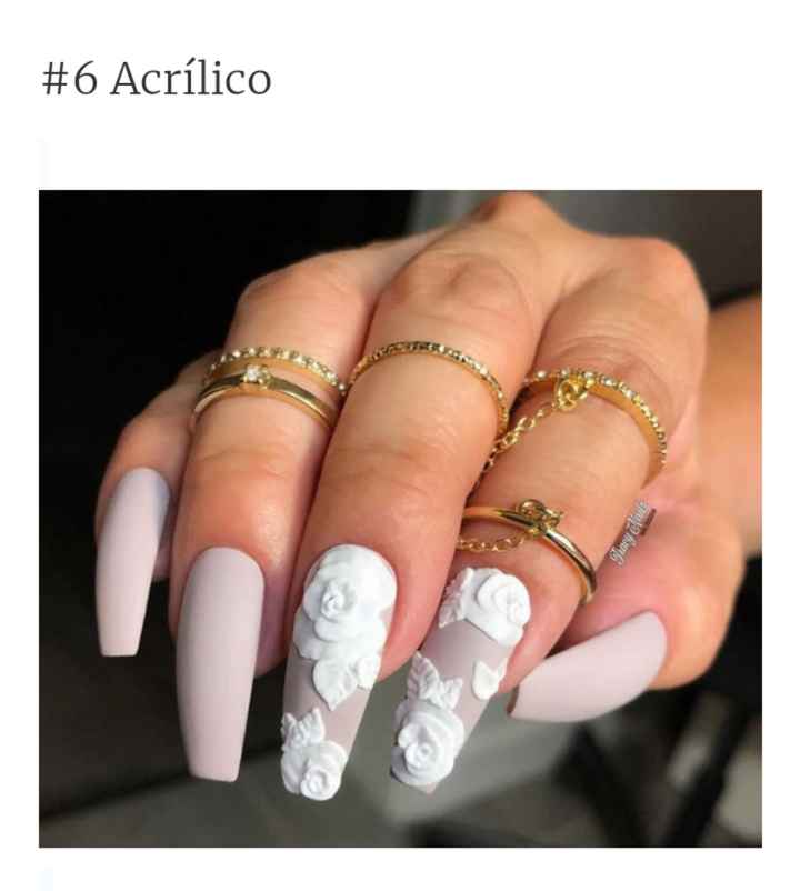 Uñas:lindos diseños para asombrar el día de tu boda - 16