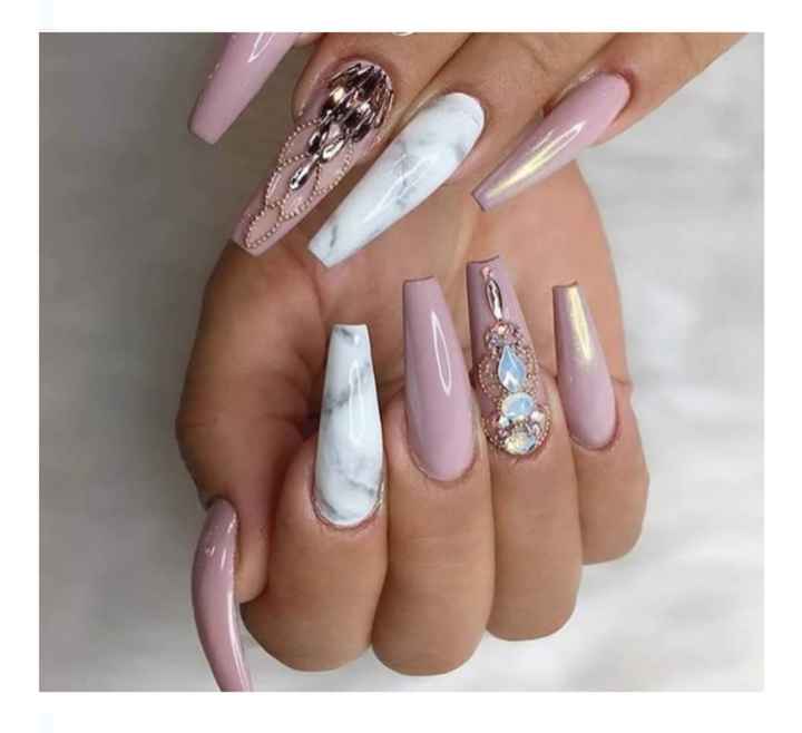 Uñas:lindos diseños para asombrar el día de tu boda - 17