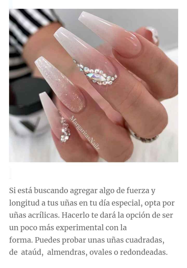 Uñas:lindos diseños para asombrar el día de tu boda - 19