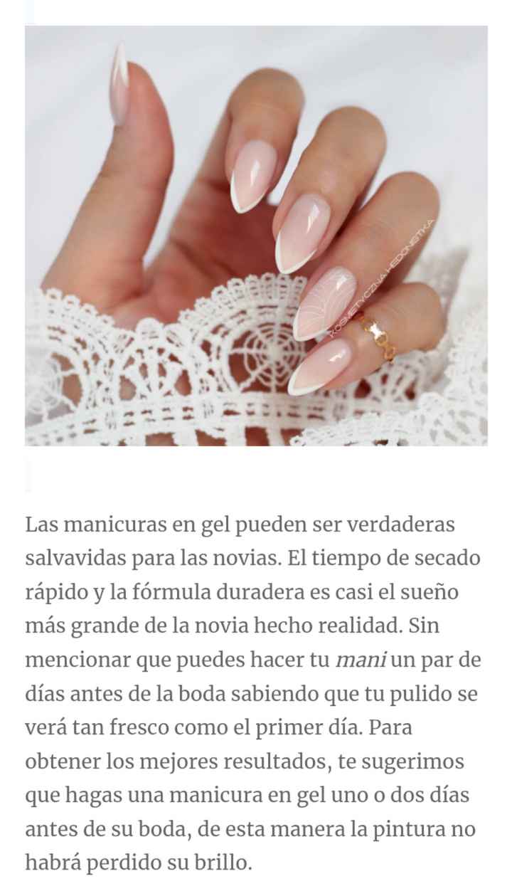 Uñas:lindos diseños para asombrar el día de tu boda - 32