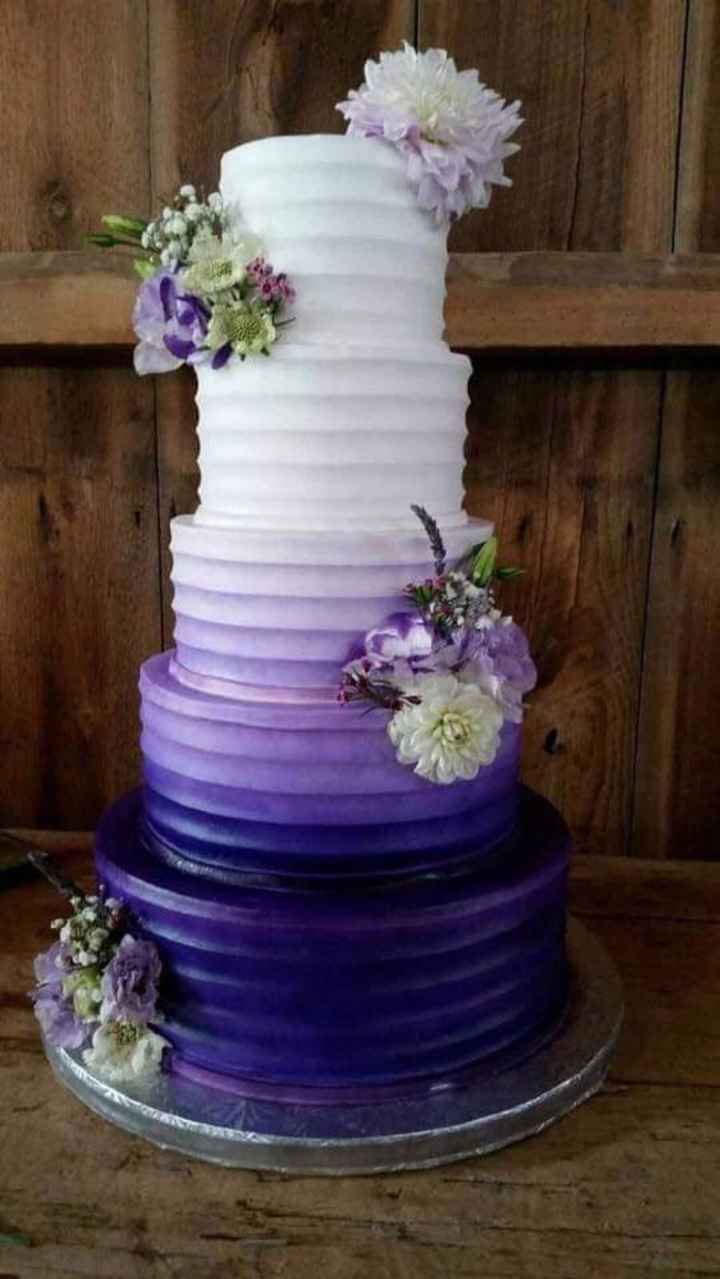 Pasteles con degradado en lila y rosa - 2