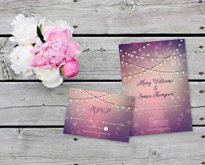 Invitaciones con ilustraciones de lamparitas o foquitos - 1