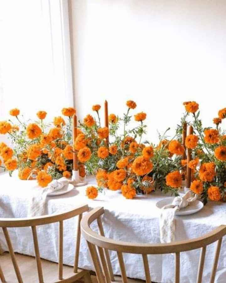 Flor de cempasúchil en tu boda - 3