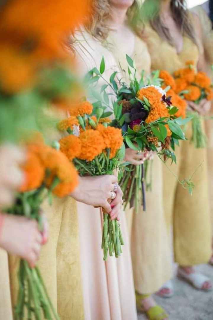 Flor de cempasúchil en tu boda - 4