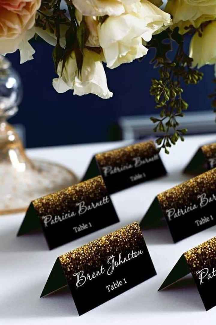 Boda en blanco, negro y dorado - 5