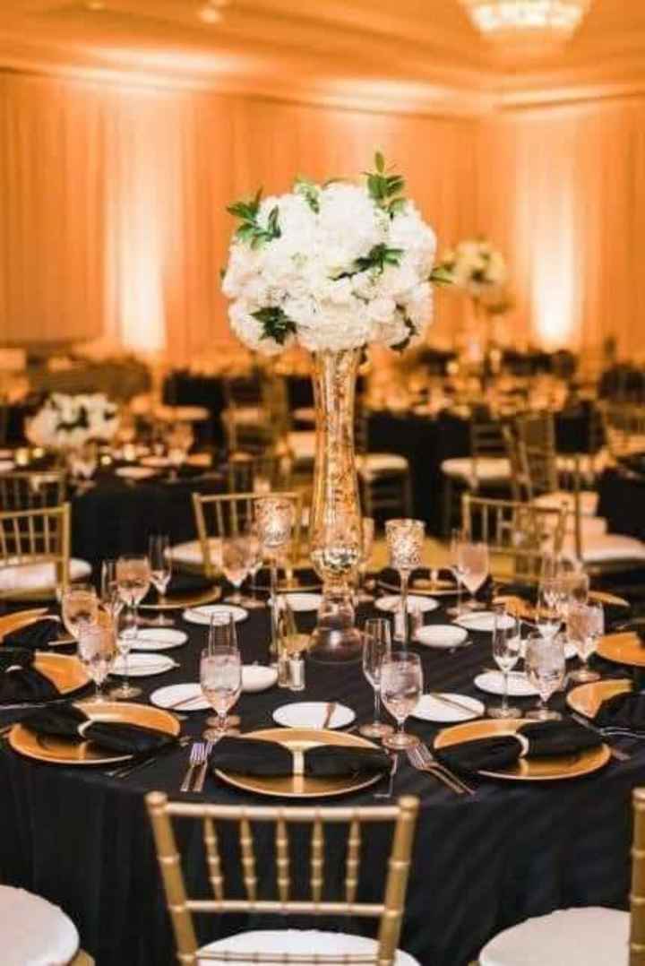 Boda en blanco, negro y dorado - 10