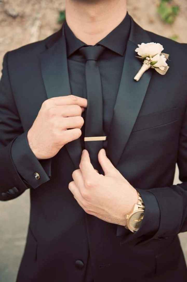 Boda en blanco, negro y dorado - 17