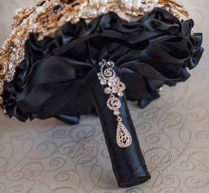 Boda en blanco, negro y dorado - 21