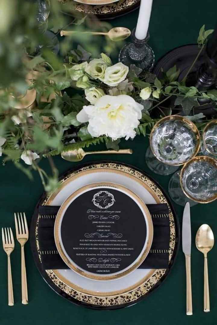 Boda en blanco, negro y dorado - 22