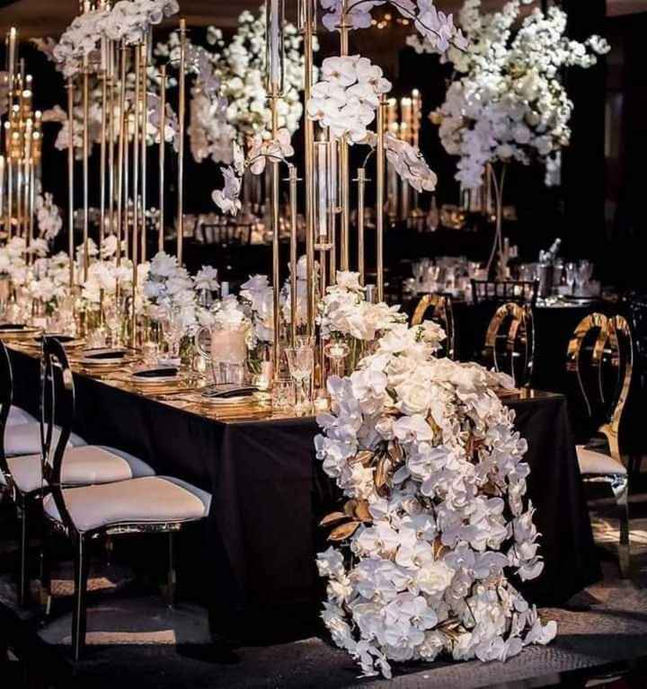 Boda en blanco, negro y dorado - 24