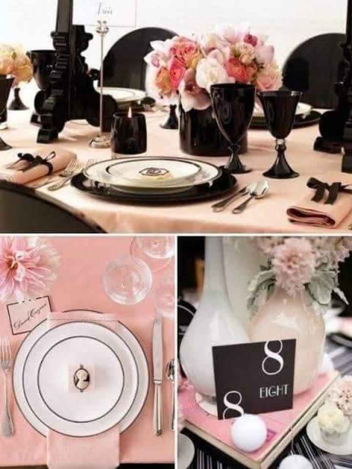 Boda en color negro y rosa🖤💗 - 7