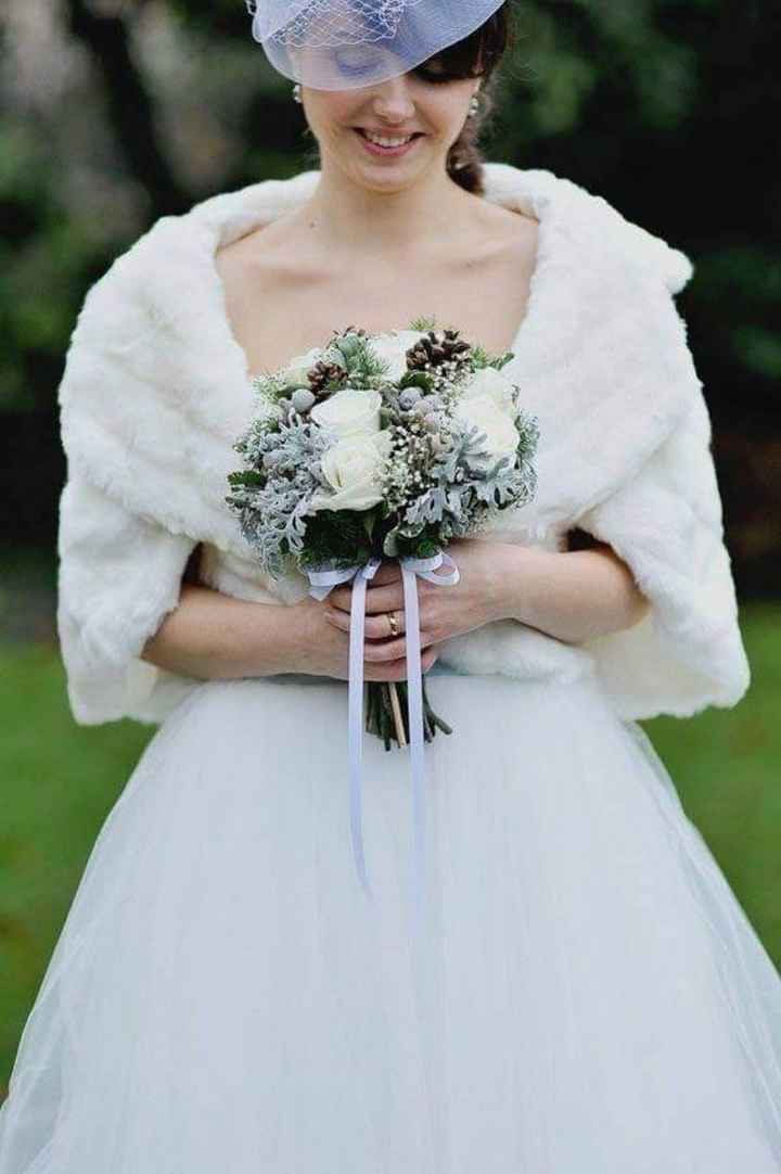 Invierno:estolas en tu look de novia ❄️❄️❄️ - 1