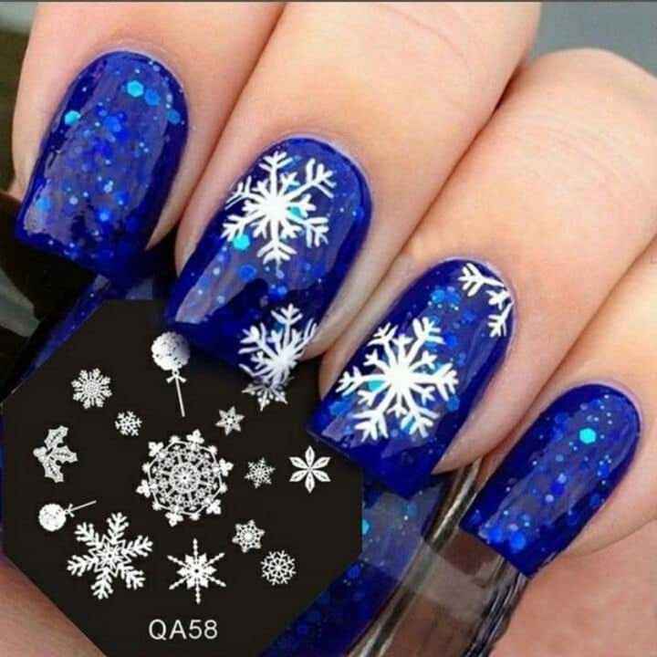 Boda con temática navideña:uñas❄️❄️🎄 - 8