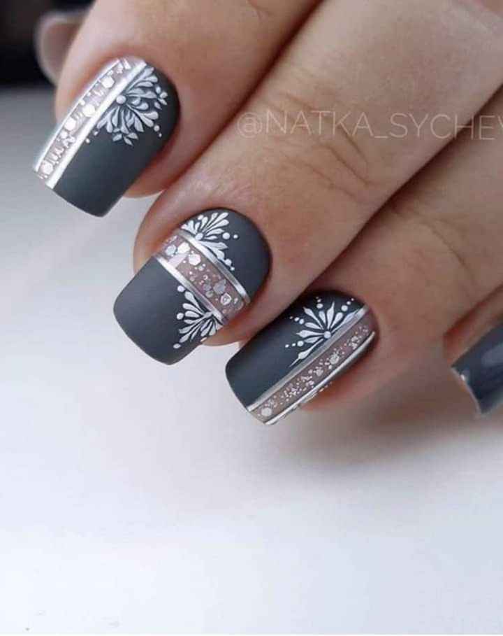 Boda con temática navideña:uñas❄️❄️🎄 - 13