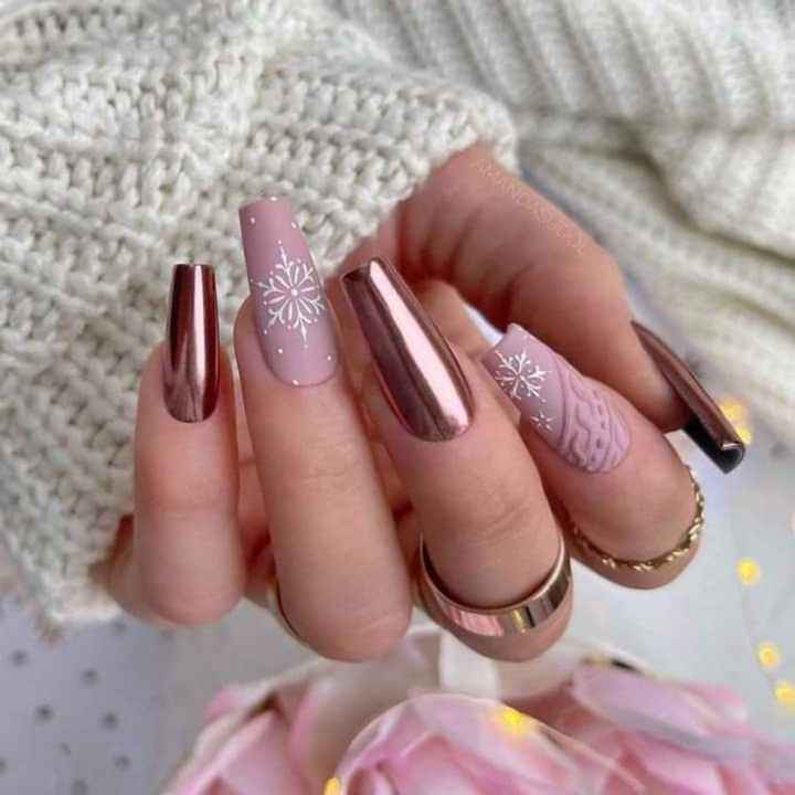 Boda con temática navideña:uñas❄️❄️🎄 - 21