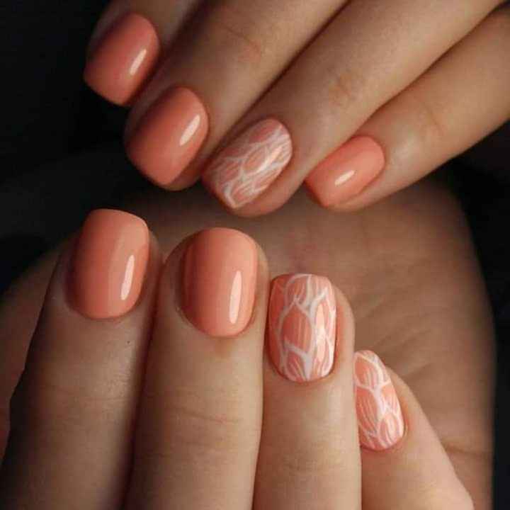 Uñas en Peach Fuzz - 8